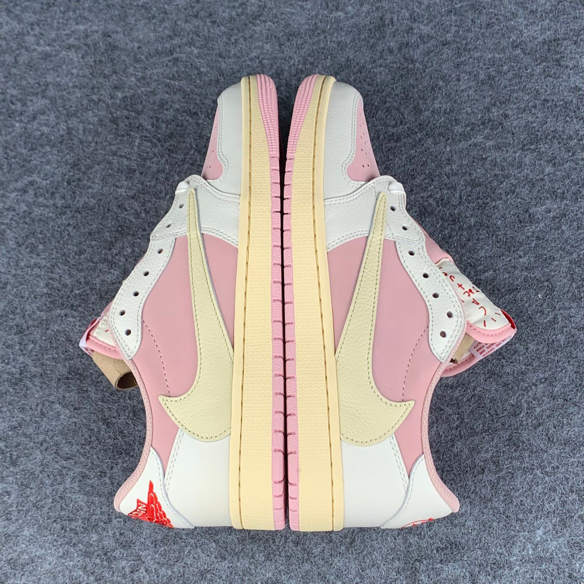 (Custom) Travis Scott x Air Jordan 1 Low OG SP 'Sail Shy Pink'