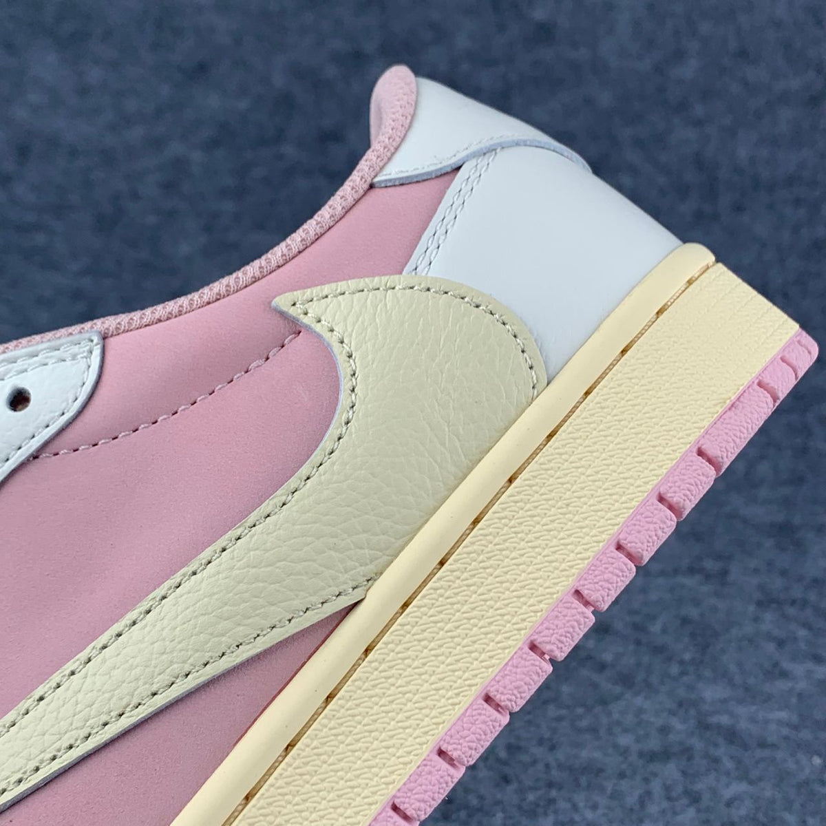 (Custom) Travis Scott x Air Jordan 1 Low OG SP 'Sail Shy Pink'