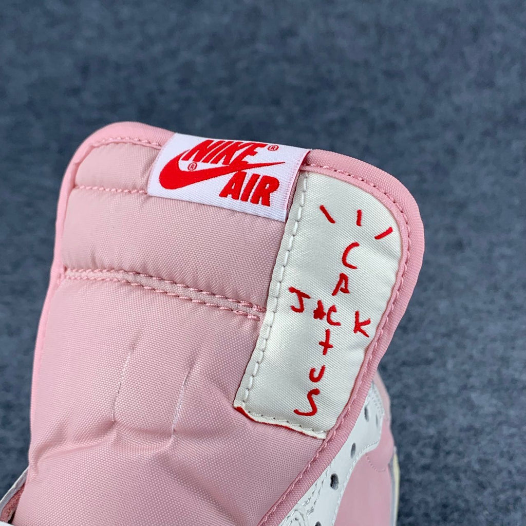(Custom) Travis Scott x Air Jordan 1 Low OG SP 'Sail Shy Pink'