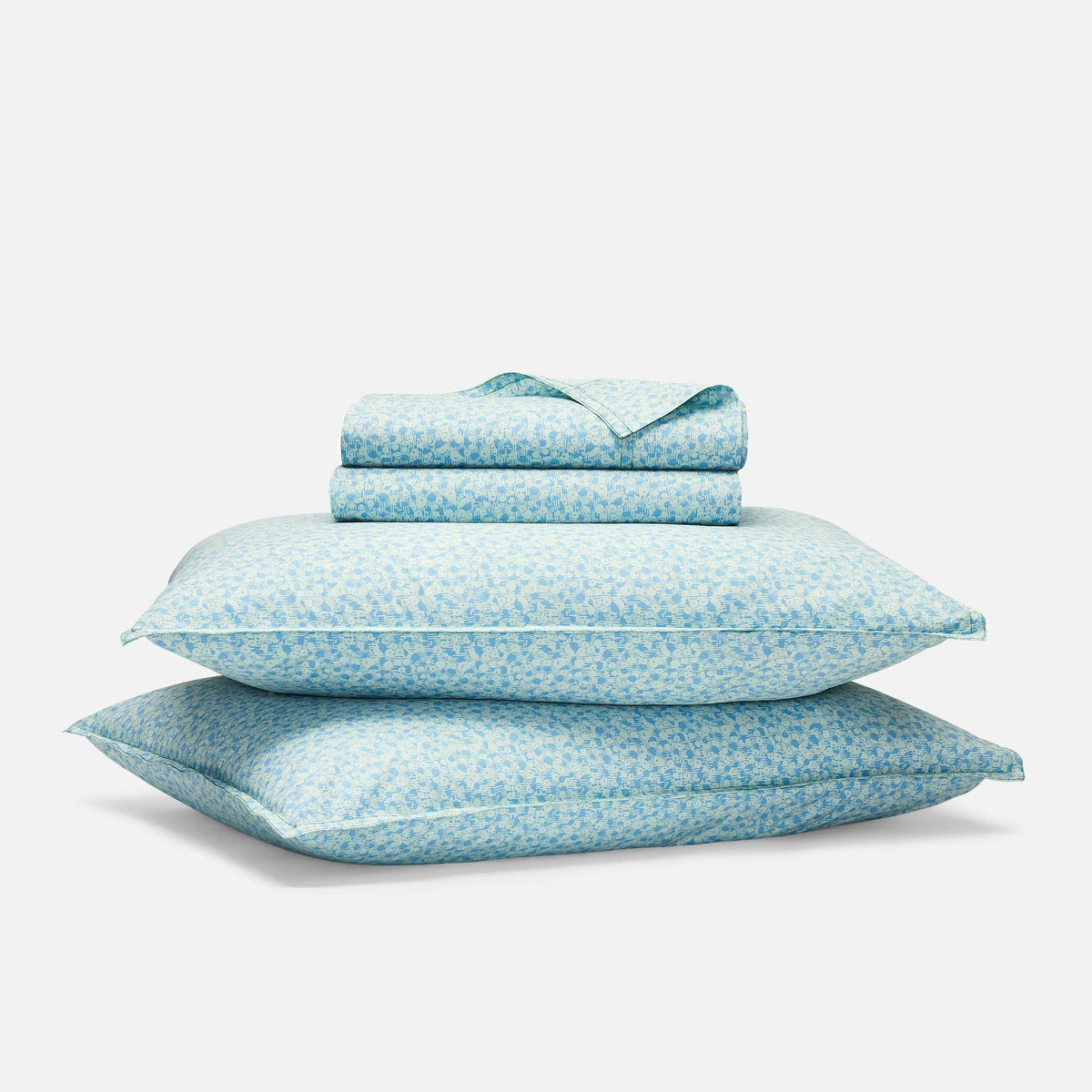 Set of 2 Washed Classic Percale Core Sheet Set Bundle