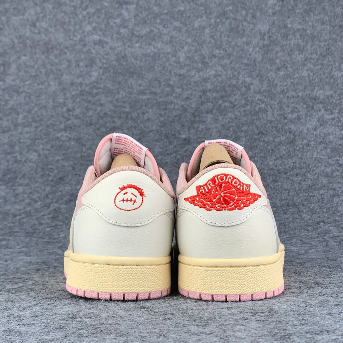 (Custom) Travis Scott x Air Jordan 1 Low OG SP 'Sail Shy Pink'
