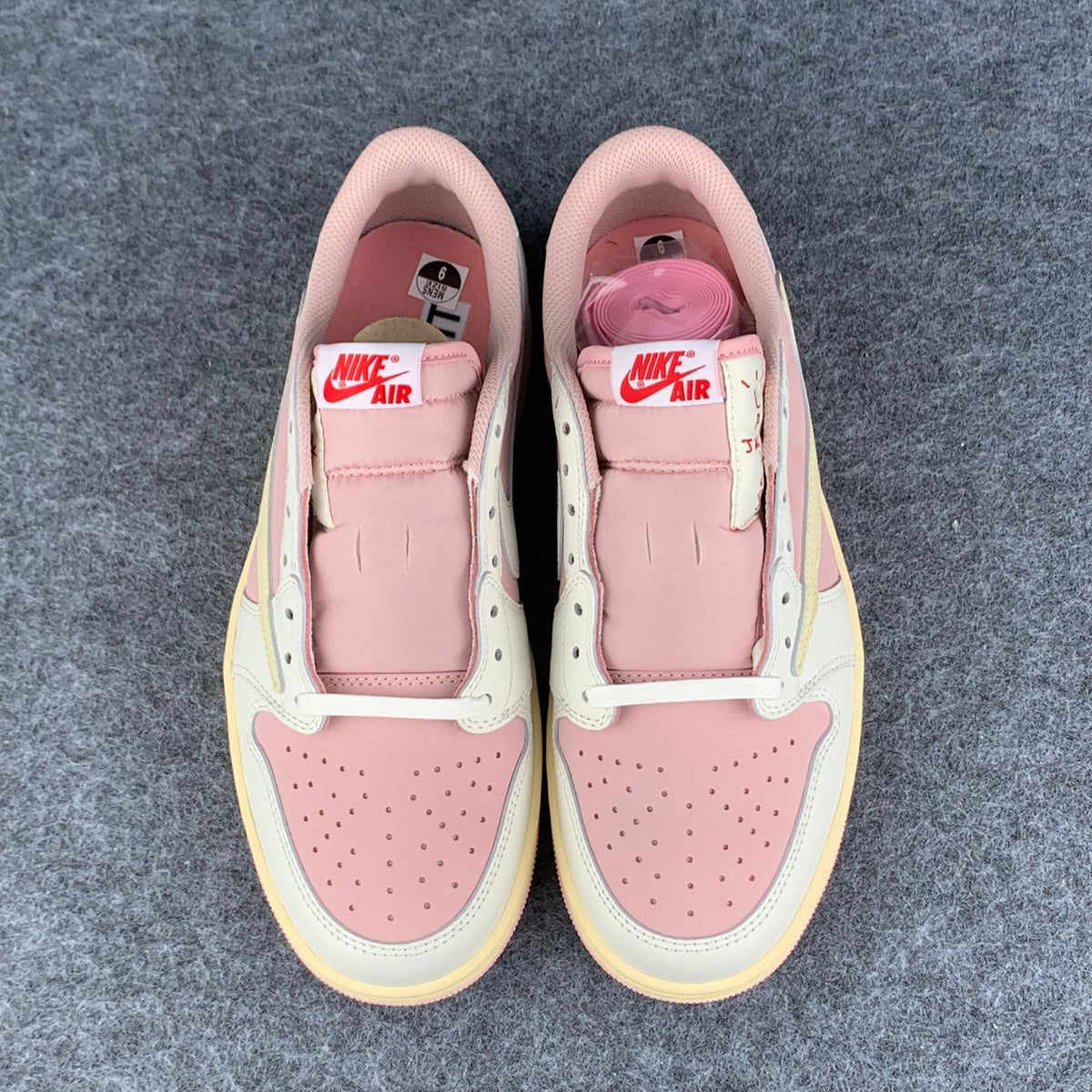 (Custom) Travis Scott x Air Jordan 1 Low OG SP 'Sail Shy Pink'
