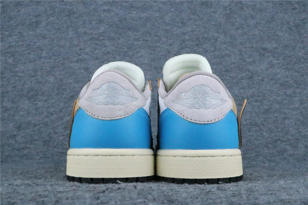 Custom Off-White x Union LA x Air Jordan 1 Low 'Blue Game Royal'