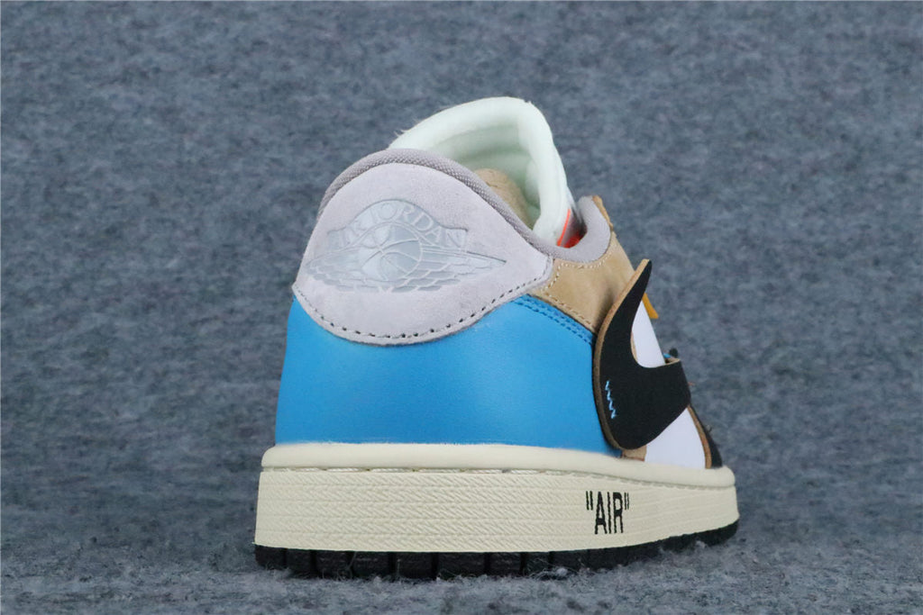 Custom Off-White x Union LA x Air Jordan 1 Low 'Blue Game Royal'