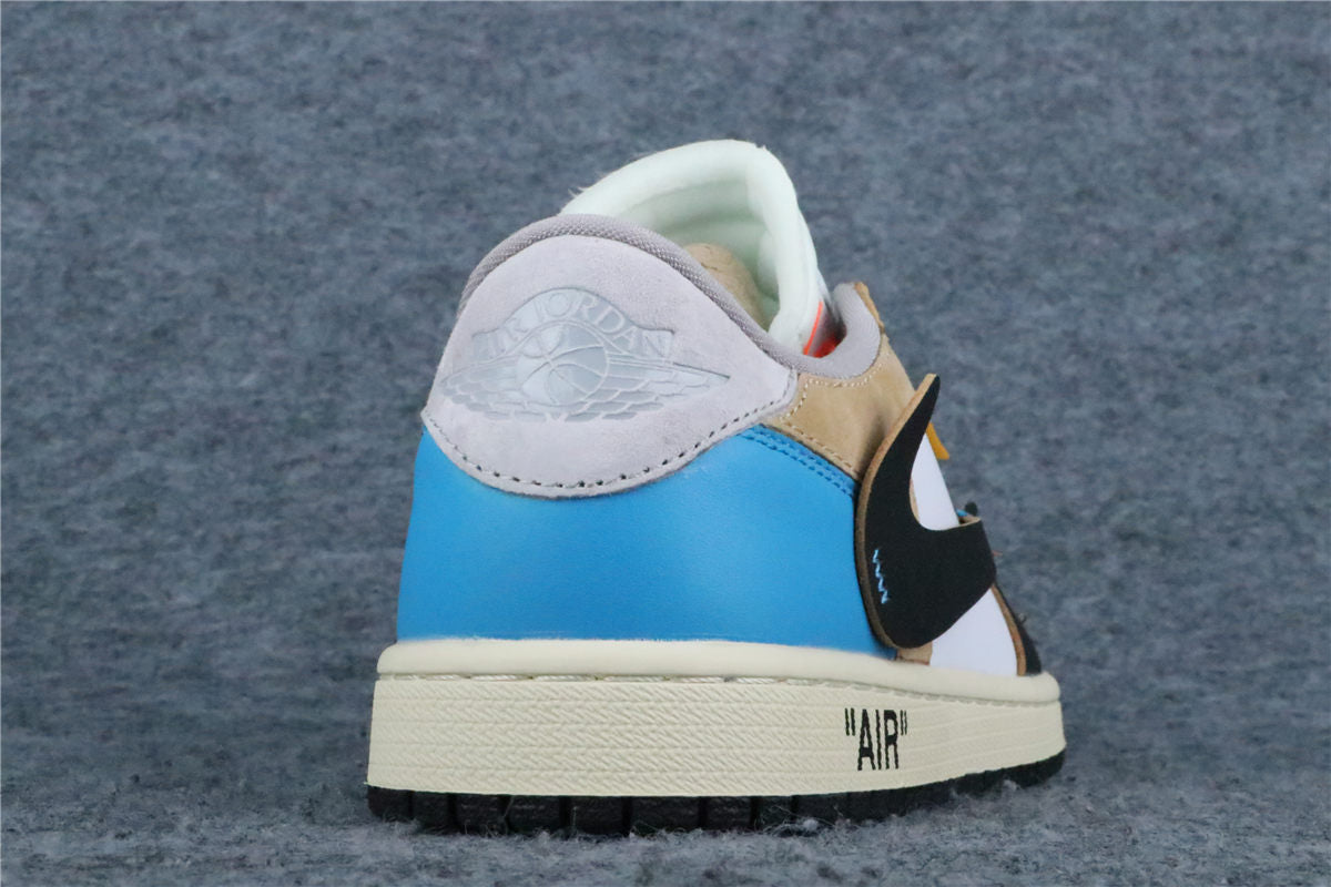 Custom Off-White x Union LA x Air Jordan 1 Low 'Blue Game Royal'