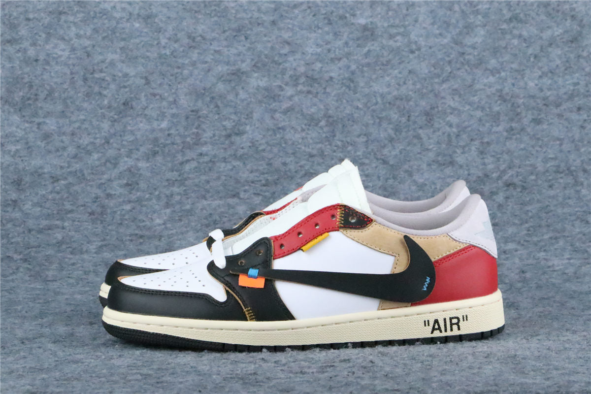 Custom Off-White x Union LA x Air Jordan 1 Low 'Red Game Royal'