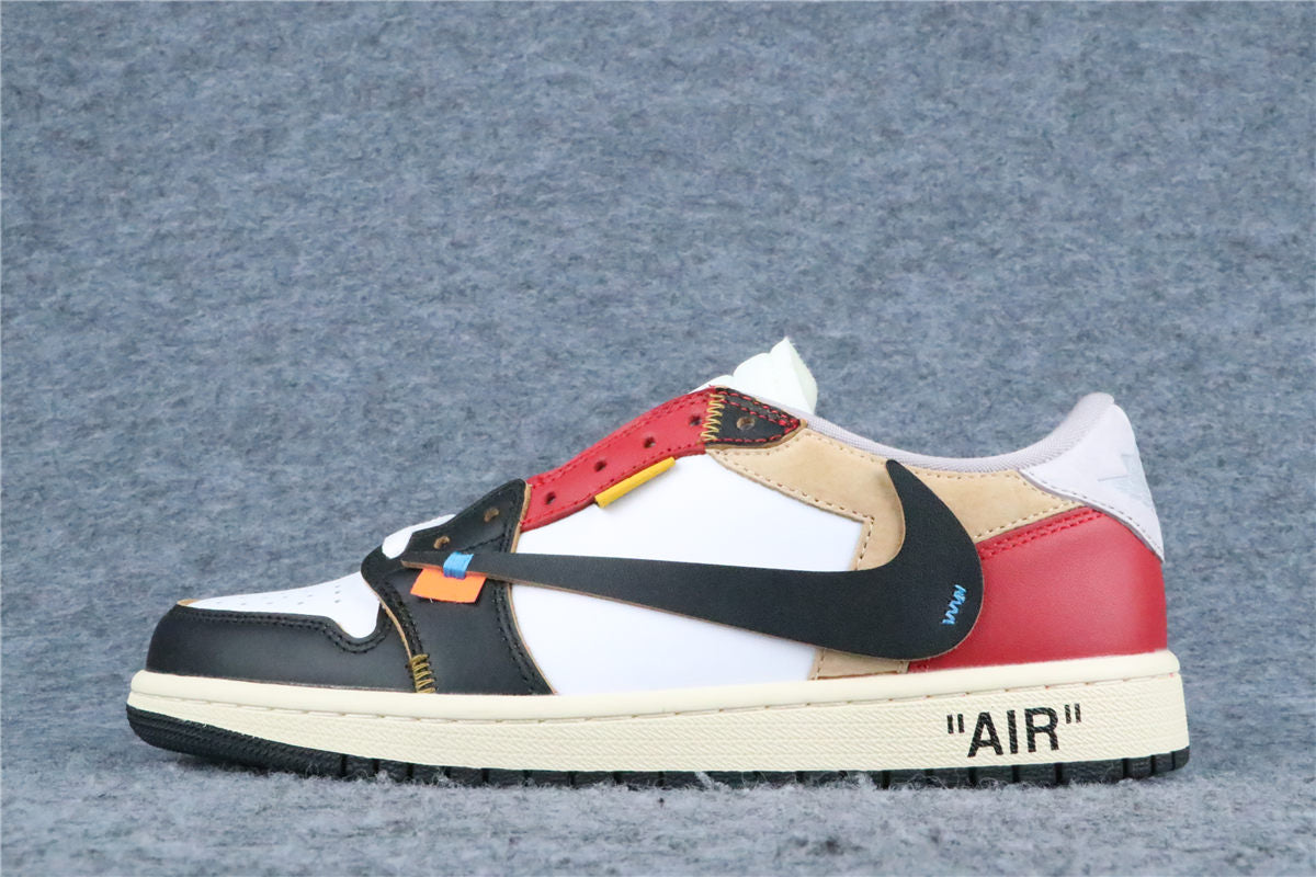 Custom Off-White x Union LA x Air Jordan 1 Low 'Red Game Royal'