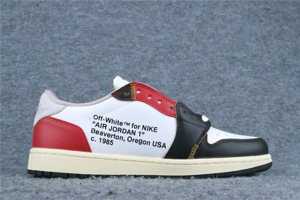 Custom Off-White x Union LA x Air Jordan 1 Low 'Red Game Royal'
