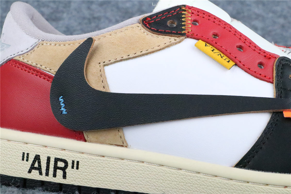 Custom Off-White x Union LA x Air Jordan 1 Low 'Red Game Royal'