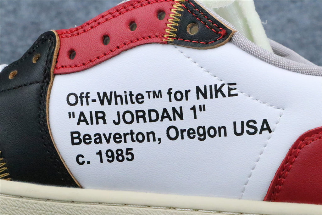 Custom Off-White x Union LA x Air Jordan 1 Low 'Red Game Royal'
