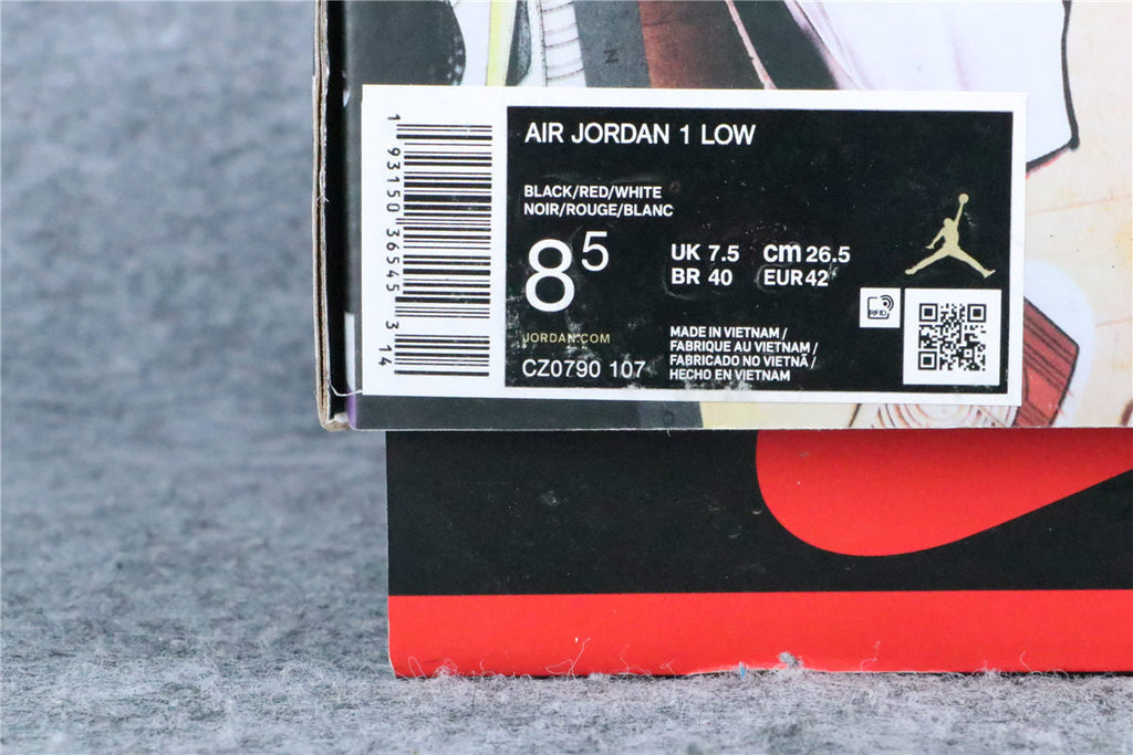 Custom Off-White x Union LA x Air Jordan 1 Low 'Red Game Royal'