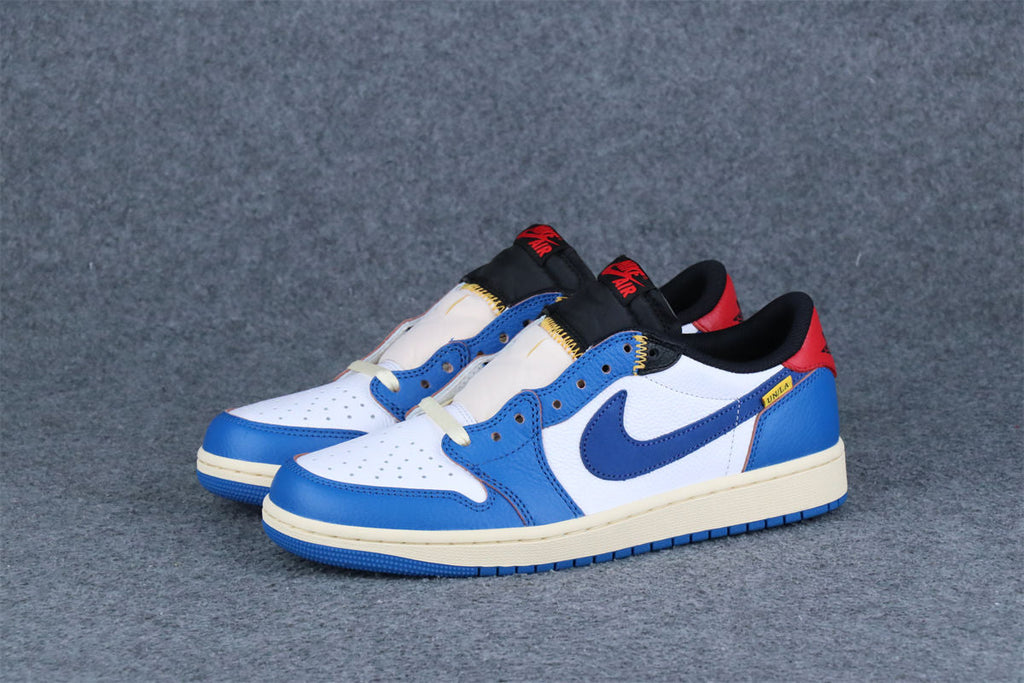Custom Union LA x Air Jordan 1 Retro Low 'Blue Toe'