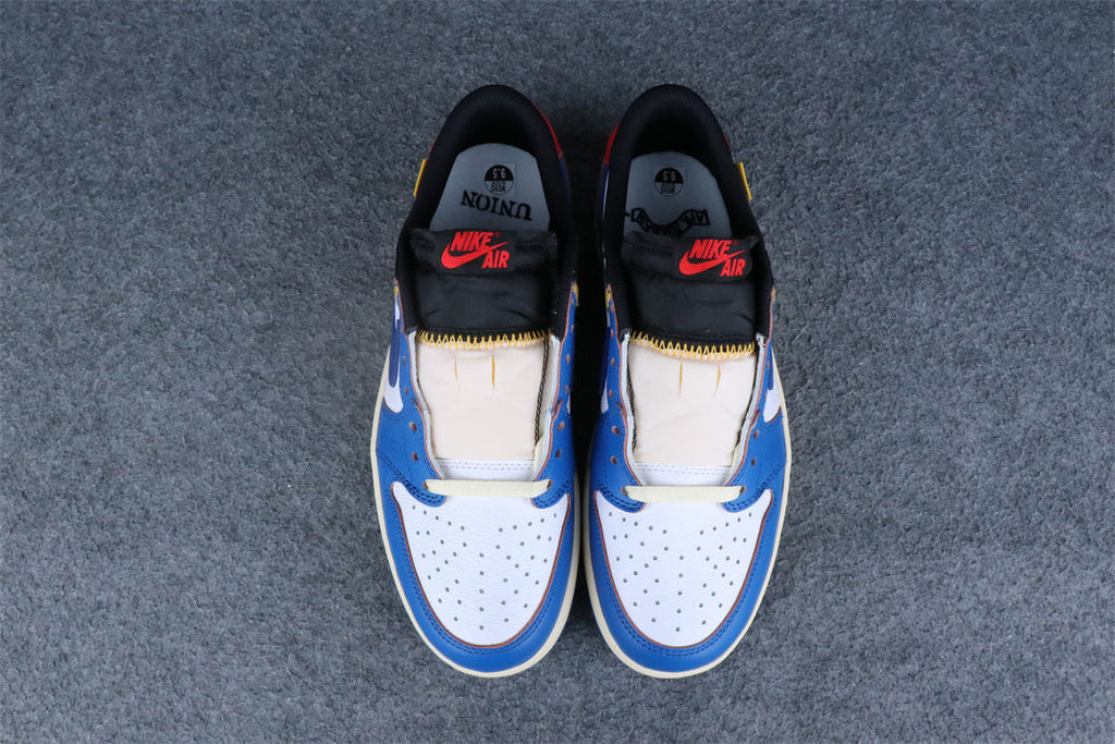 Custom Union LA x Air Jordan 1 Retro Low 'Blue Toe'