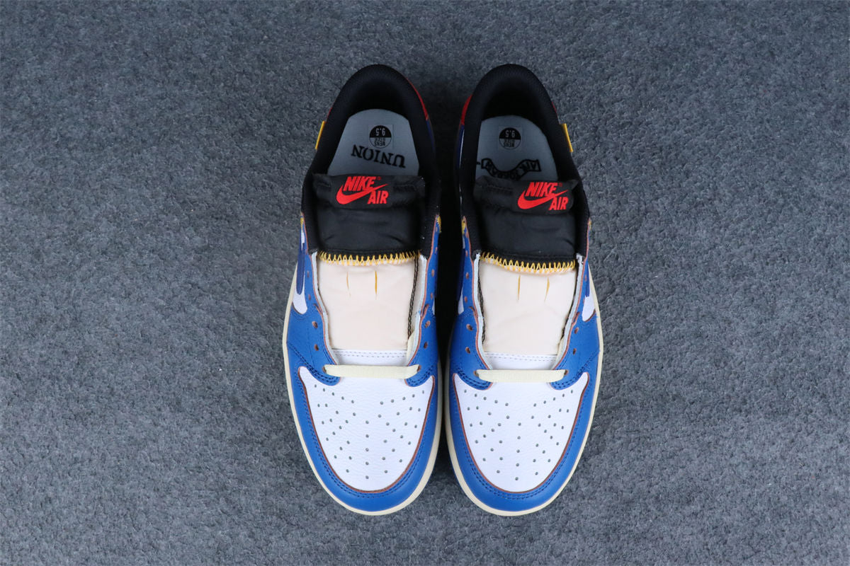 Custom Union LA x Air Jordan 1 Retro Low 'Blue Toe'