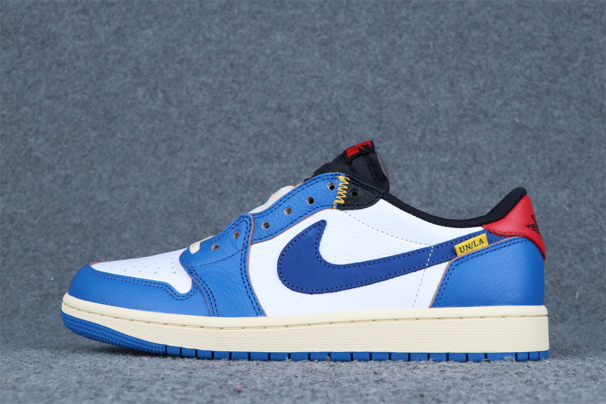 Custom Union LA x Air Jordan 1 Retro Low 'Blue Toe'