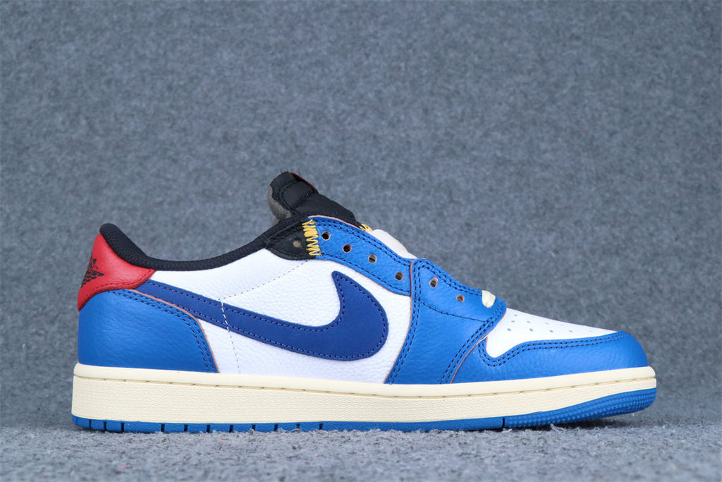 Custom Union LA x Air Jordan 1 Retro Low 'Blue Toe'