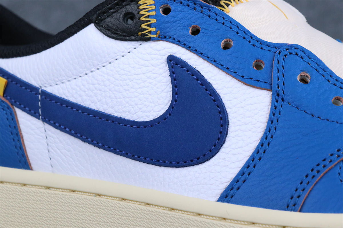 Custom Union LA x Air Jordan 1 Retro Low 'Blue Toe'