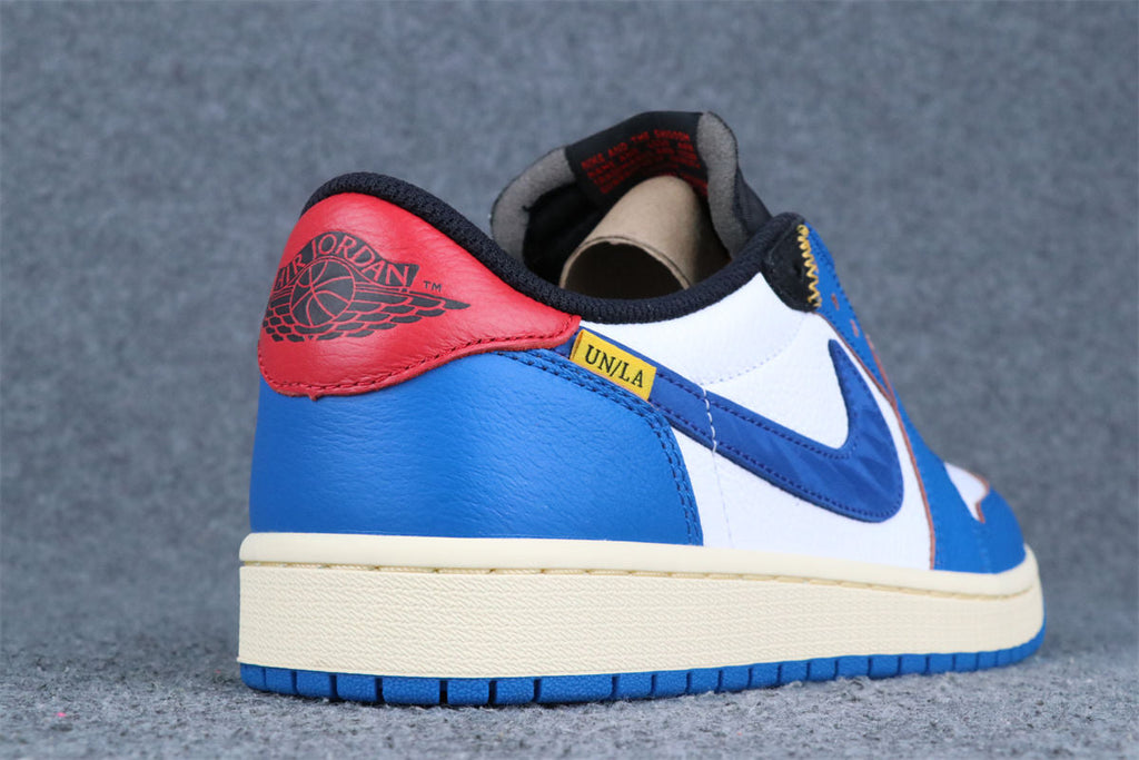 Custom Union LA x Air Jordan 1 Retro Low 'Blue Toe'