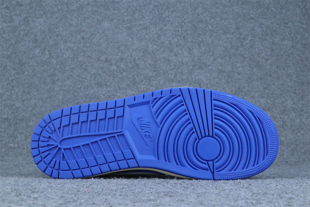 Custom Air Jordan 1 Retro Low OG SP x Fragment x Travis Scott 'Blue'