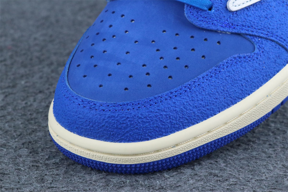 Custom Air Jordan 1 Retro Low OG SP x Fragment x Travis Scott 'Blue'