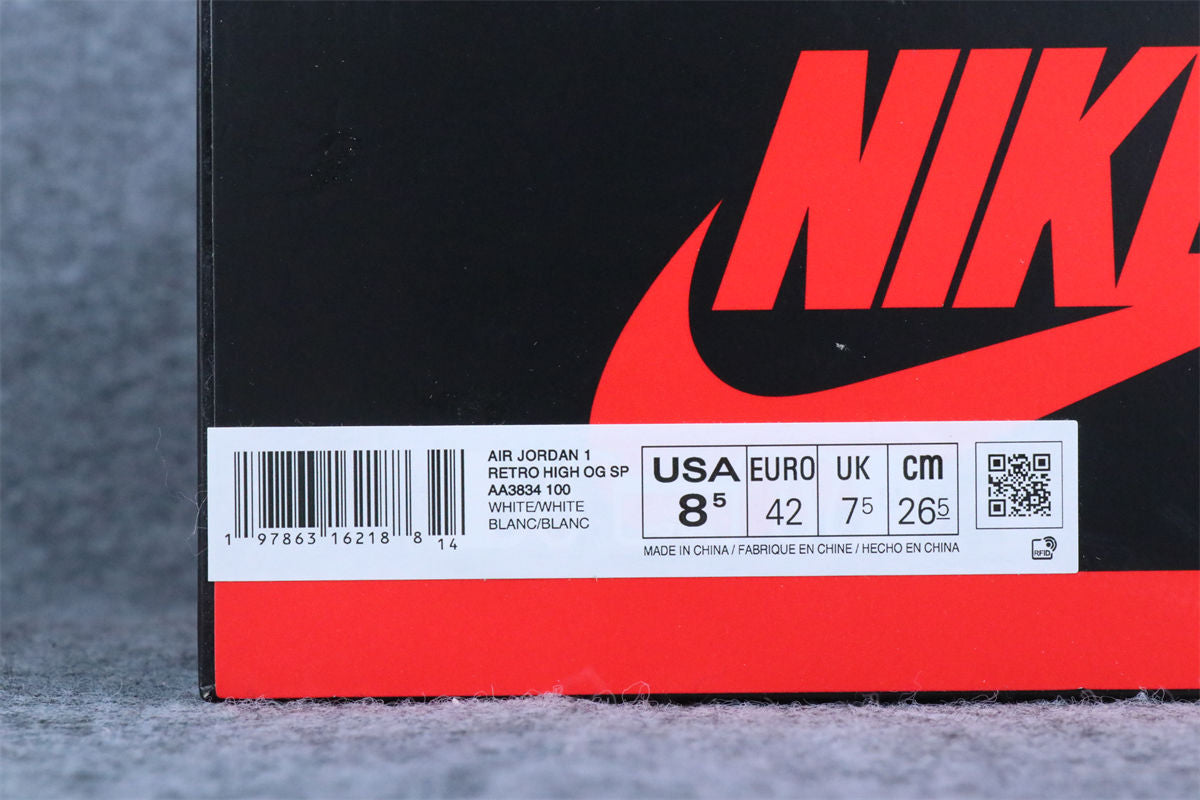 Virgil Abloh Archive X Air Jordan 1 High 'Alaska' (EU Warehouse, No QC)