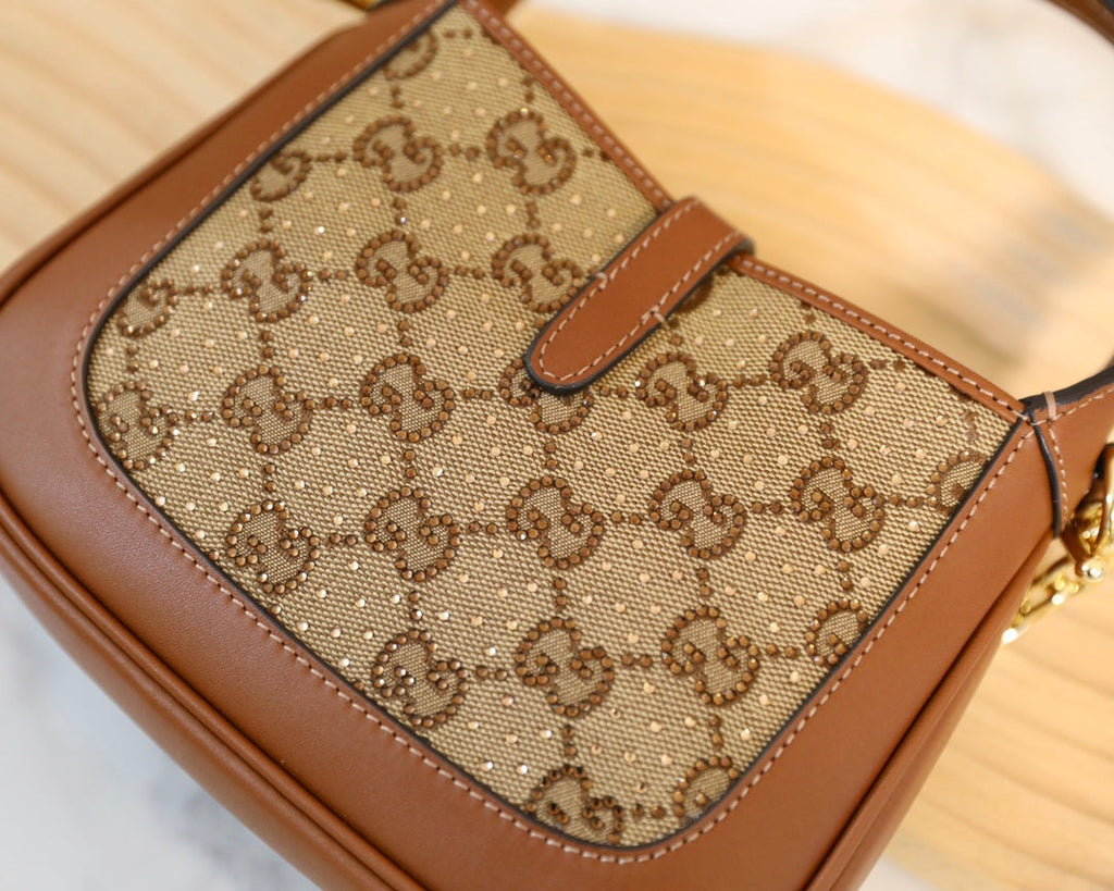 Gucci Jackie 1961 Mini Crystal Shoulder Bag