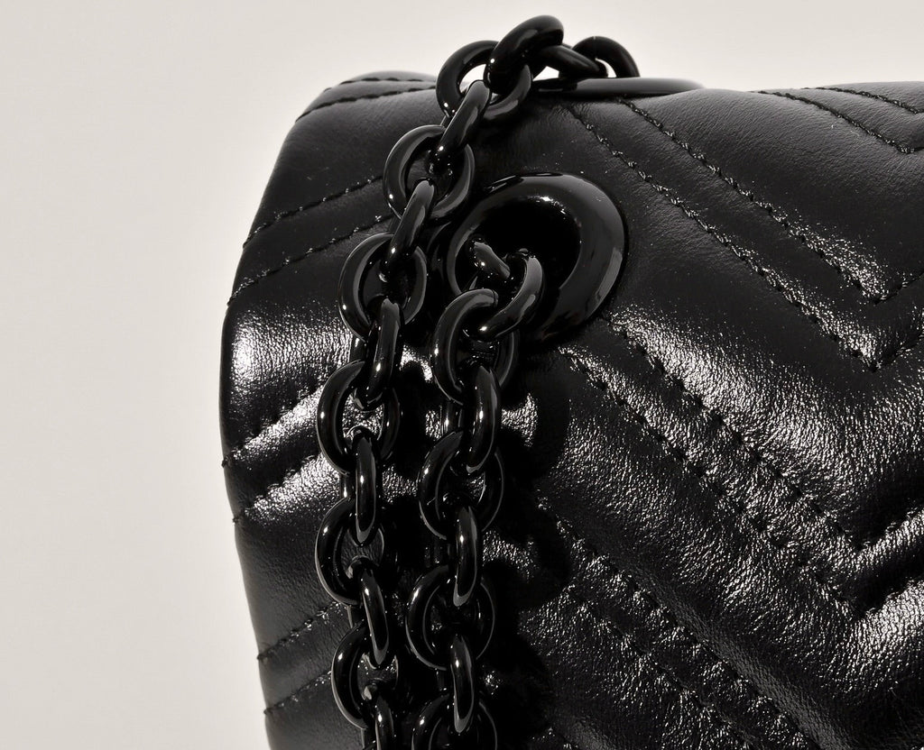 Gucci GG Marmont Pleated Calfskin Shoulder Bag-850676