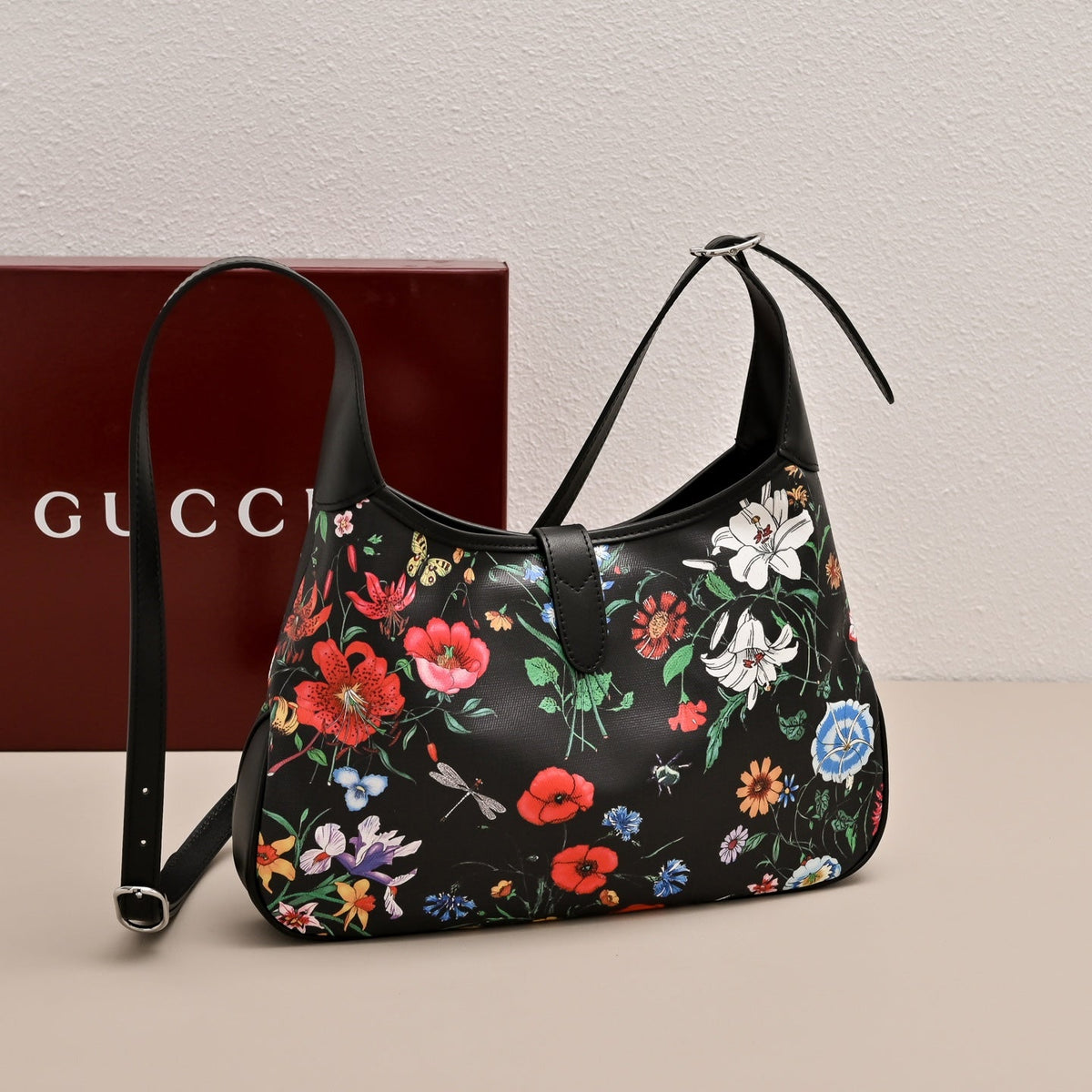 Gucci Jackie 1961 Flora Shoulder Bag-863136