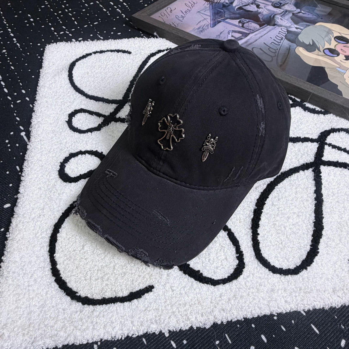 CHROME HEARTS Vintage Cross Baseball Cap